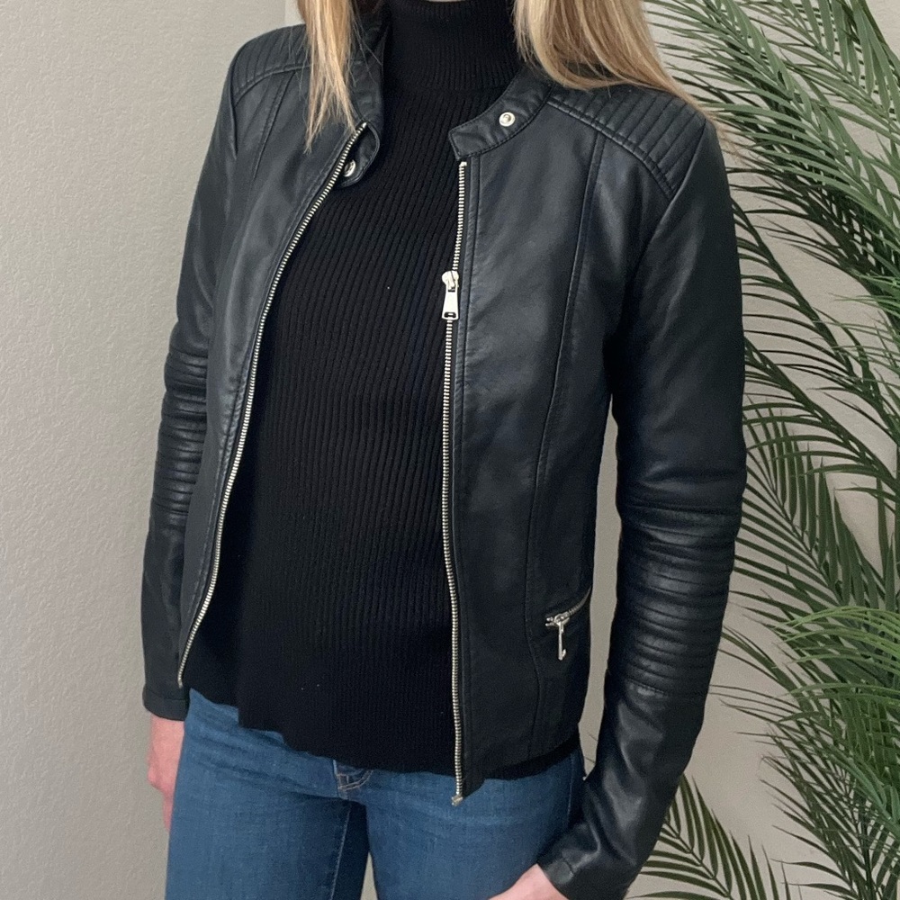 Atmosphere | Faux Black Leather Jacket